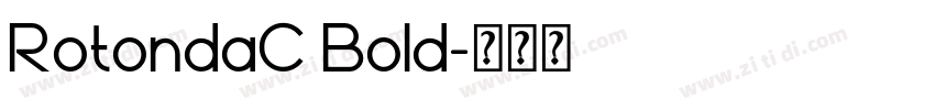 RotondaC Bold字体转换